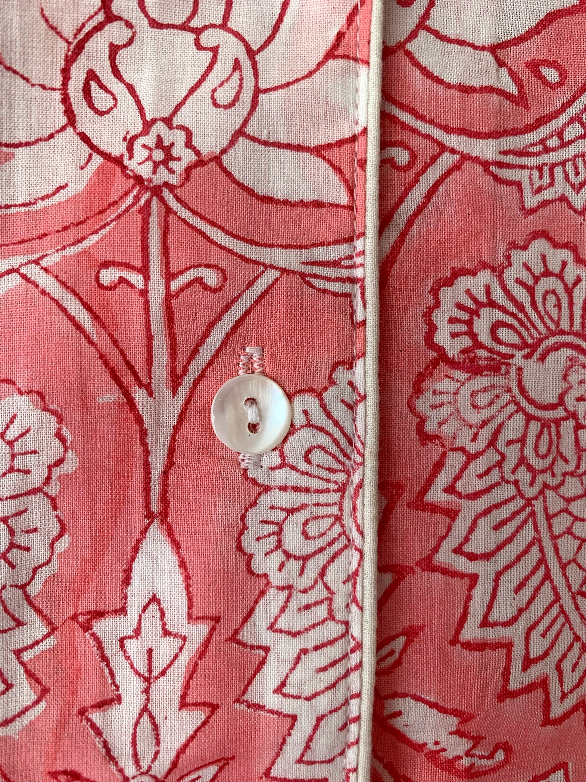 pijama blockprint largo india coral loto